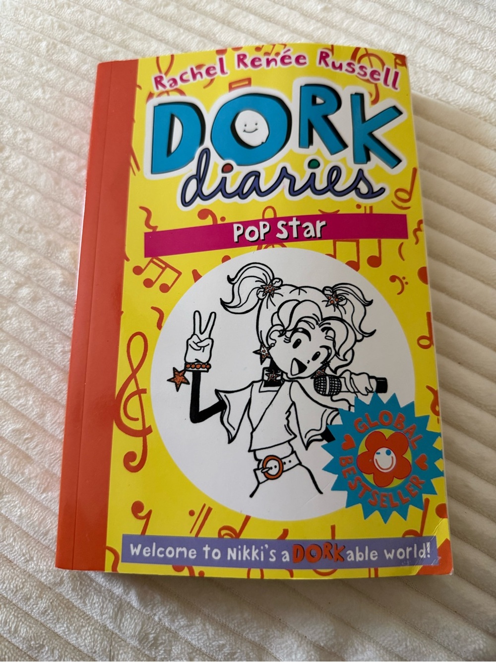 Dork Diaries: Pop Star - Yellow & Orange Kids Paperback by Rachel Renée Russell
